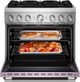 KitchenAid® 36" Wildflower 6 Burner Pro Style Dual Fuel Range with No Preheat Air Fry Mode-4