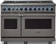 Viking® 7 Series 48" Damascus Gray Pro Style Dual Fuel Range-3