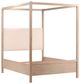Dovetail Furniture Emmalyn Everest Cream/Light Warm Wash Queen Canopy Bed-1