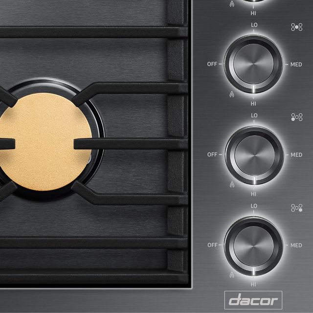 Dacor® Contemporary 36" Graphite Stainless Steel Natural Gas Cooktop-1