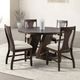 Furniture of America® Holsworthy 5-Piece Espresso Dining Table Set-0