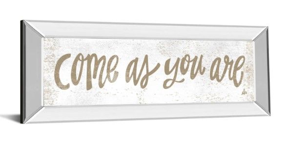 Classy Art Come as You Are by Erin Barrett Mirrored Frame Wall Art-1