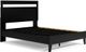 Signature Design by Ashley® Finch 2-Piece Black Queen Panel Platform Bed Set-1
