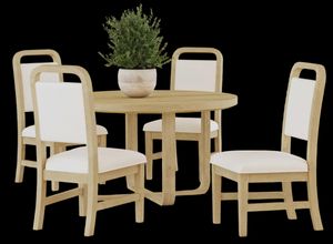 Ridge 5-Piece Natural Dining Set