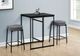 Monarch Specialties Inc. 2-Piece Black/Grey 26" Upholstered Counter Height Stools Set-3