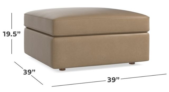 Bassett® Furniture Beckham Sable Storage Ottoman-1