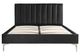 Mazin Furniture Melina Black Queen Upholstered Platform Bed-3