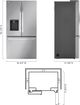 LG 36" 25.5 Cu. Ft. PrintProof™ Stainless Steel Counter-Depth French Door Refrigerator-3