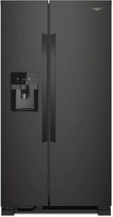 Whirlpool® 33 in. 21.4 Cu. Ft. Black Side-by-Side Refrigerator