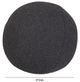 TOV Furniture Boba Black 9" Round Throw Pillow-1