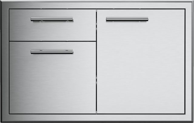 XO 36" Stainless Steel Outdoor Single Roll Out Door and Drawer-0