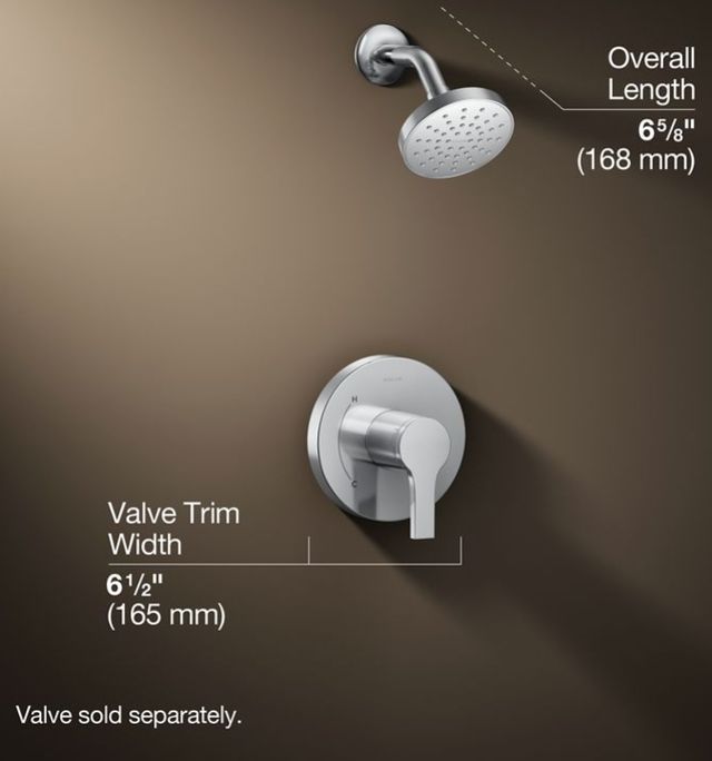 KOHLER® Elate® Rite-Temp® Polished Chrome 1.5 GPM Shower Trim Kit-2