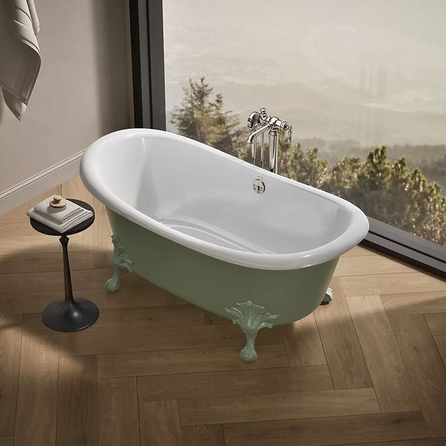 KOHLER® Artifacts™ Aspen Exterior with White Interior 66" x 32" Freestanding Bath-2