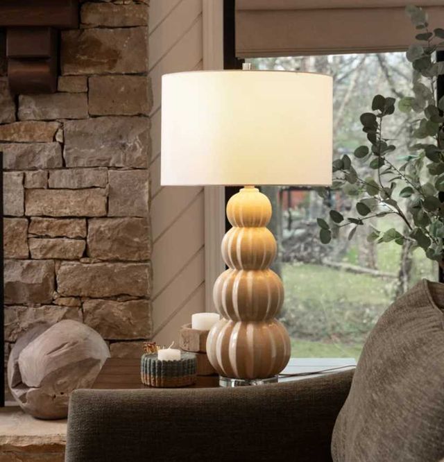 Stylecraft Ophelia Pink Peony 33" Table Lamp-2