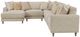 Craftmaster® Customizable CM Modern 120" Modular Sectional-5
