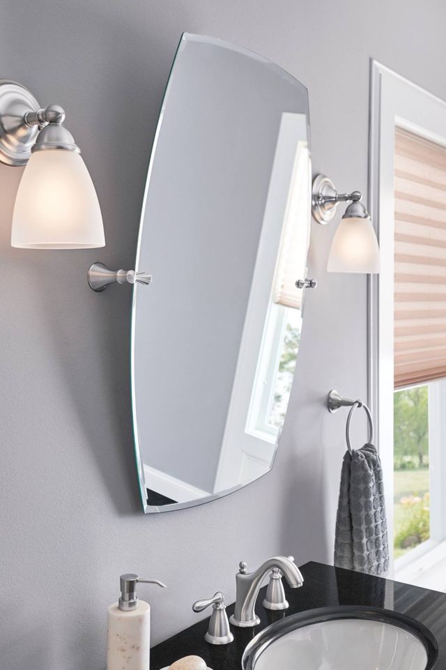 Moen® Brantford™ Brushed Nickel One Globe Bath Light-3