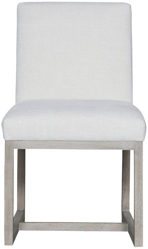 Universal Explore Home™ Modern Carter Flint/White Upholstered Dining Side Chair-2