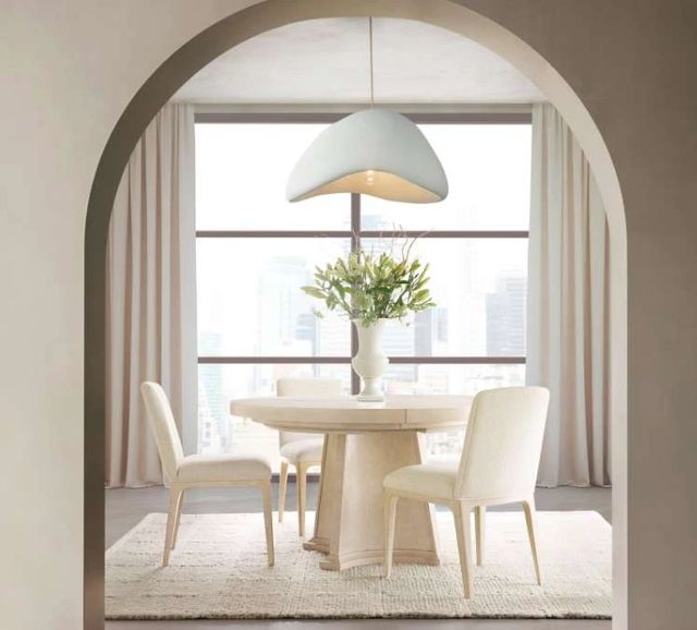 Hooker® Furniture Westwood Polished Limestone Round Dining Table-1