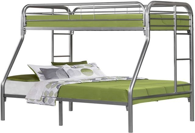 Monarch Specialties Inc. Silver Twin/Full Bunk Bed-0