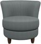 Best® Home Furnishings Customizable Palmona Swivel Barrel Chair with Dark Walnut Legs-1
