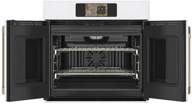 Café™ Professional Series 30” Matte White Smart Single Electric Wall Oven with French Doors-1