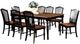 Furniture of America® Mayville 9-Piece Antique Oak Dining Table Set with Black Legs-0