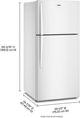 Whirlpool® 30" 19 Cu. Ft. White Top Freezer Refrigerator with Total Coverage Cooling-3