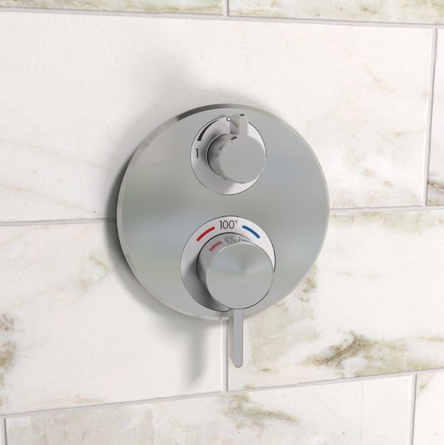 Hansgrohe Ecostat S Chrome Thermostatic Trim with Volume Control-1