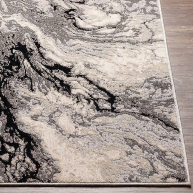 Surya Impulse Light Cream/Light Gray 4'x6' Area Rug-2