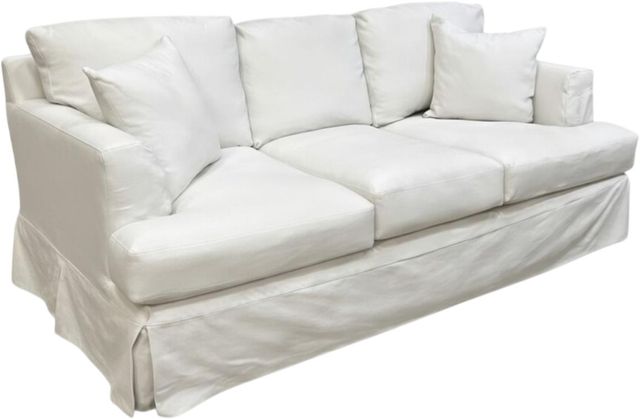 Fusion Furniture 9903 Sutton Snow Slipcovered Sofa-0