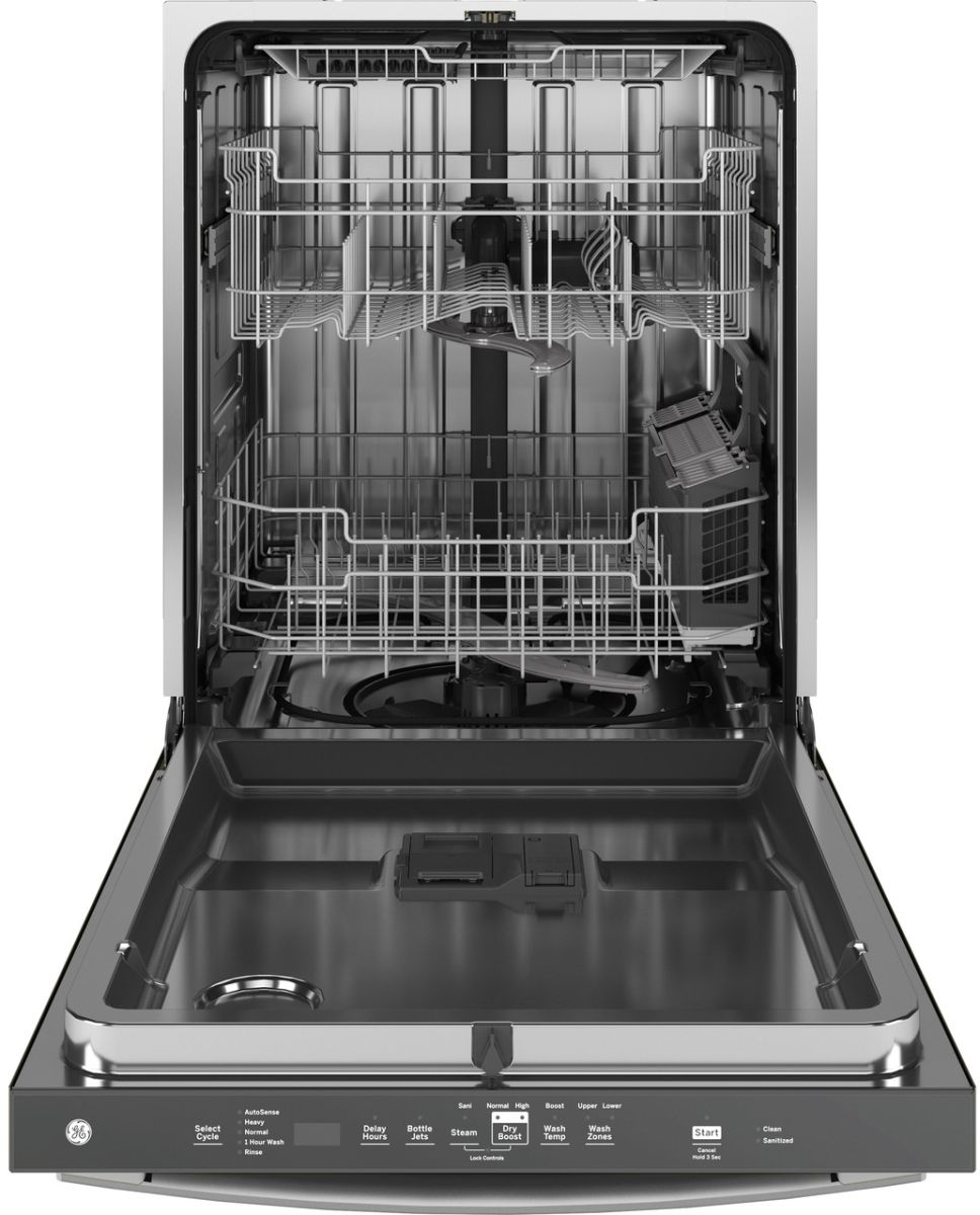 GE® 24" Fingerprint Resistant Stainless Steel Top Control Built In Dishwasher-2