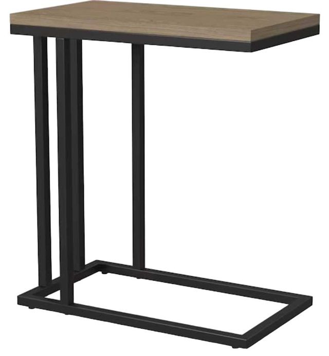 Flexsteel® Melody Brown Accent Table with Black Base-0