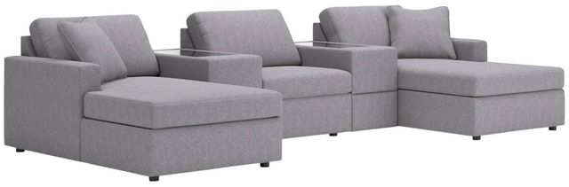 Signature Design by Ashley® Modmax 5-Piece Granite U-Shaped Pit Sectional with Storage Consoles-0