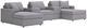 Signature Design by Ashley® Modmax 5-Piece Granite U-Shaped Pit Sectional with Storage Consoles-0