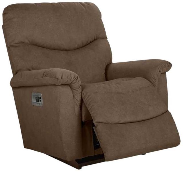 La-Z-Boy® James Mocha Power Rocking Recliner with Headrest-3