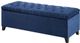 Olliix by Madison Park Navy Shandra Tufted Top Storage Bench-1