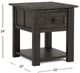 Magnussen Home® Garrett Weathered Charcoal End Table-1