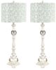 Crestview Collection Darra 2-Piece White Buffet Lamp Set-0