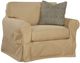 Braxton Culler Customizable Bedford Lounge Chair with Slipcover-0
