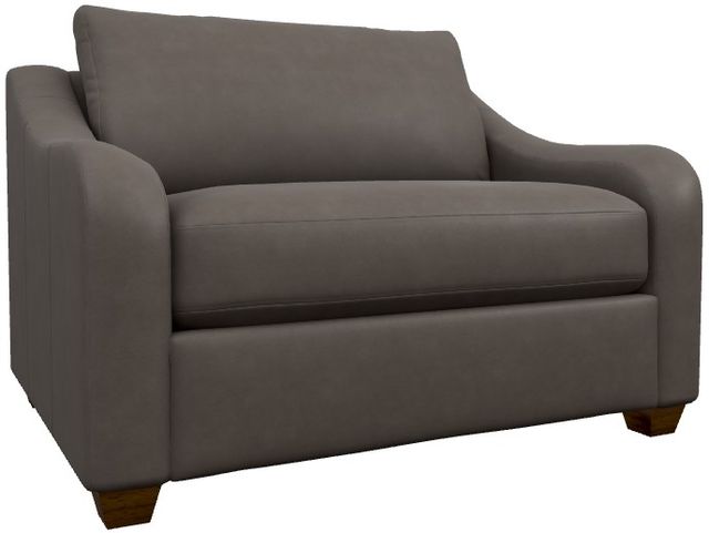 La-Z-Boy® Charlie Greystone Leather Twin Sleep Chair-0