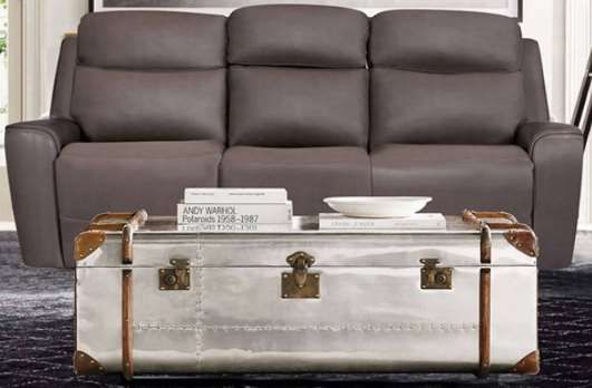 Furniture of America® Artemia 2-Piece Gray Power Reclining Set-1