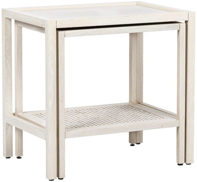 Classic Home Devin Milk White Nesting Accent Table-2