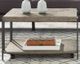 Null Furniture 3021 Gunmetal/Weathered Pine Cocktail Table-0