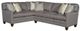 King Hickory Customizable Cory 2-Piece Fabric Sectional -0