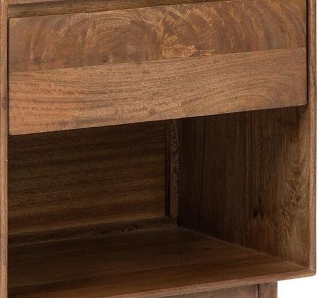 Jaipur Furniture Hubacher Brown Nightstand-1