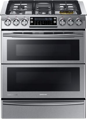 Samsung 30" Slide In Dual Fuel Range-Stainless Steel