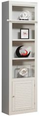 Parker House® Boca 9-Piece Cottage White Entertainment Wall with Corner Bookcases-2