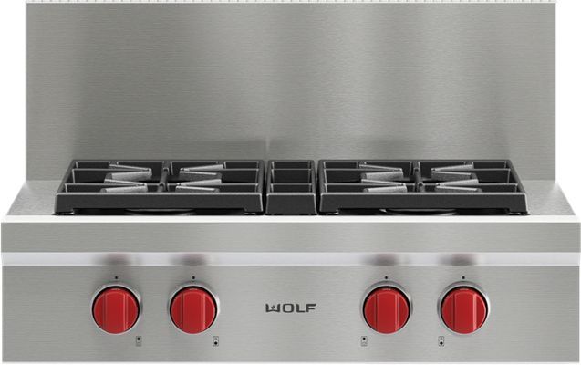 Wolf® 30" Stainless Steel Sealed Burner Rangetop Riser-1