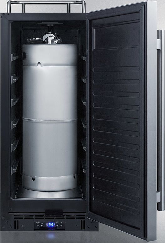 Summit® 2.9 Cu. Ft. Stainless Steel Beer Cooler/Kegerator-3