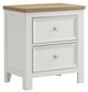Crown Mark Aston White Nightstand-0